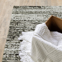 5'x8' Distressed Ash and Charcoal Abstract Indoor Area Rug