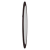 Oval Oil Rubbed Bronze Mirror with Wooden Grooves Frame