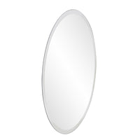 28" x 28" Minimalist Round Mirror with Beveled Edge