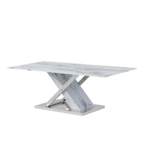 Elegant Marble Glass top Coffee Table