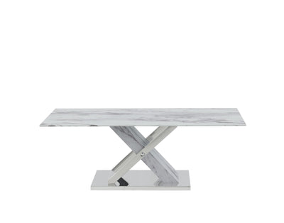 Elegant Marble Glass top Coffee Table