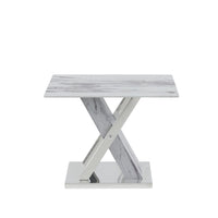 Elegant Marble Glass top End Table