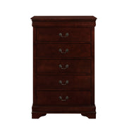 Modern Merlot Toned Chest with 5 Drawers