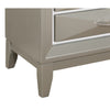 Modern Champagne Nightstand with 3 Spacious Drawer