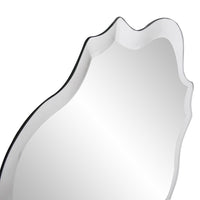 Square Glass Scallop Edges Frameless Mirror