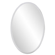 Oval Shaped Glass Frameless Mirror