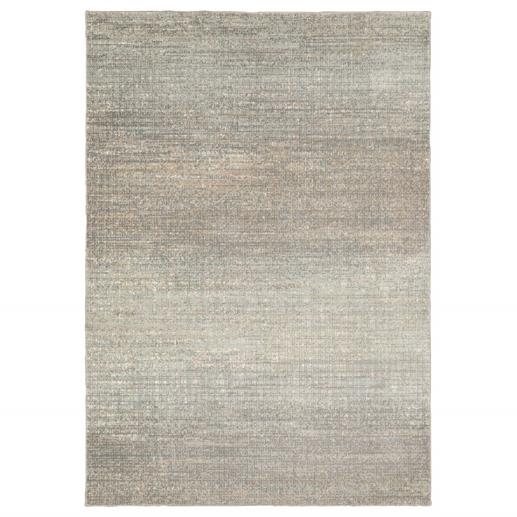 3' x 6' Gray Green Abstract Confetti Indoor Area Rug