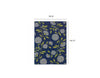 6' x 9' Indigo and Lime Green Floral Indoor Outdoor Area Rug