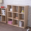 Natural Nine Grid Open Cube Storage Shelf