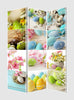 3 Panel Reversible Easter Spring Art Room Divider Screen