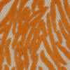 3’ x 4’ Orange Zebra Pattern Indoor Outdoor Area Rug