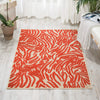 3’ x 4’ Red Zebra Pattern Indoor Outdoor Area Rug