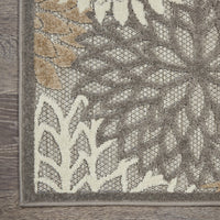 3’ x 4’ Natural and Gray Indoor Outdoor Area Rug
