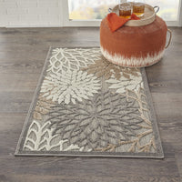 3’ x 4’ Natural and Gray Indoor Outdoor Area Rug