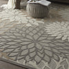 7’ x 10’ Natural and Gray Indoor Outdoor Area Rug
