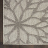 6’ x 9’ Silver and Gray Indoor Outdoor Area Rug