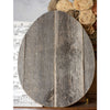 12" Farmhouse Weathered Gray Wooden Large Egg