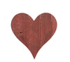 18" Rustic Farmhouse Red Wooden Heart