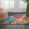 3’x 4’ Multicolored Leaves Indoor Outdoor Area Rug