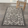3’ x 4’ Gray and Charcoal Indoor Outdoor Area Rug
