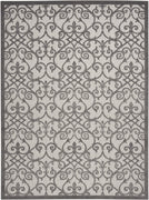 8’ x 11’ Gray and Charcoal Indoor Outdoor Area Rug