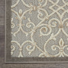 2’ x 8’ Natural and Gray Indoor Outdoor Runner Rug