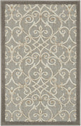 3’ x 4’ Natural and Gray Indoor Outdoor Area Rug