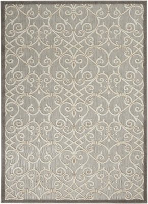 4’ x 6’ Natural and Gray Indoor Outdoor Area Rug