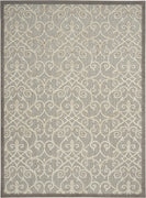 8’ x 11’ Natural and Gray Indoor Outdoor Area Rug