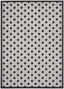 7’ x 10’ Black White Gray Indoor Outdoor Area Rug