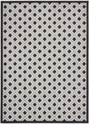 7’ x 10’ Black White Gray Indoor Outdoor Area Rug