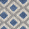 6’ x 9’ Blue and Gray Indoor Outdoor Area Rug