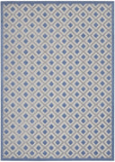 7’ x 10’ Blue and Gray Indoor Outdoor Area Rug