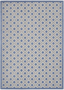 8’ x 11’ Blue and Gray Indoor Outdoor Area Rug