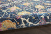 8’ x 10’ Navy Blue Floral Buds Area Rug