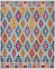 8’ x 10’ Multicolor Ogee Pattern Area Rug