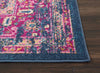 8’ x 10’ Blue and Pink Medallion Area Rug