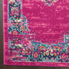 2’ x 10’ Fuchsia and Blue Distressed Runner Rug