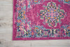 2’ x 3’ Fuchsia and Blue Distressed Scatter Rug