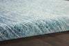 2’ x 8’ Navy and Light Blue Abstract Runner Rug