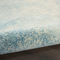 2’ x 3’ Light Blue and Ivory Abstract Sky Scatter Rug