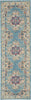 2’x6’ Light Blue Distressed Medallion Runner Rug