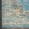 2’x8’ Light Blue Distressed Medallion Runner Rug