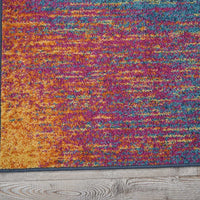 2’ x 6’ Rainbow Abstract Striations Runner Rug