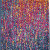 2’ x 3’ Rainbow Abstract Striations Scatter Rug