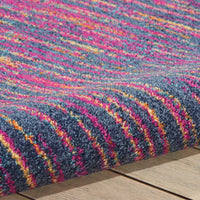 7’ x 10’ Rainbow Abstract Striations Area Rug