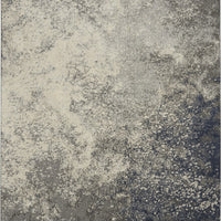7’ x 10’ Charcoal and Ivory Abstract Area Rug