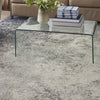 8’ x 10’ Charcoal and Ivory Abstract Area Rug