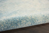 5’ Round Light Blue and Ivory Abstract Sky Area Rug