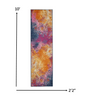 2’ x 10’ Abstract Brights Sunburst Runner Rug